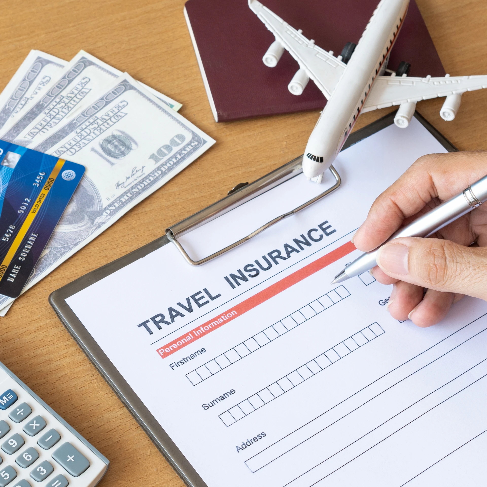 Filling out travel insurance forms