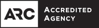 arc accredited agency logo black